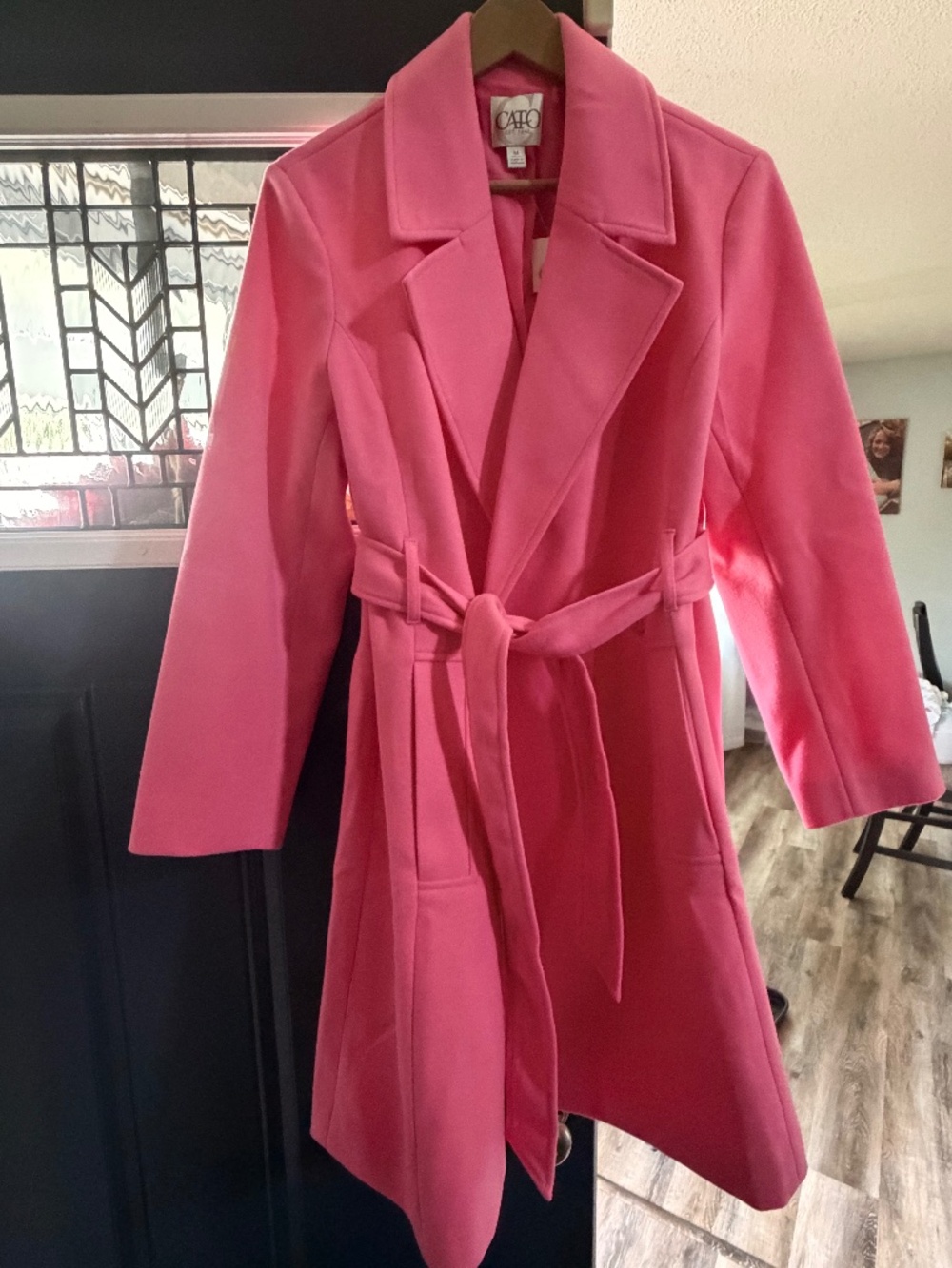 Women’s pink coat